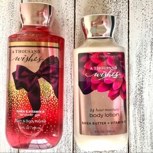 A thousand wishes Bath shower gel and lotion